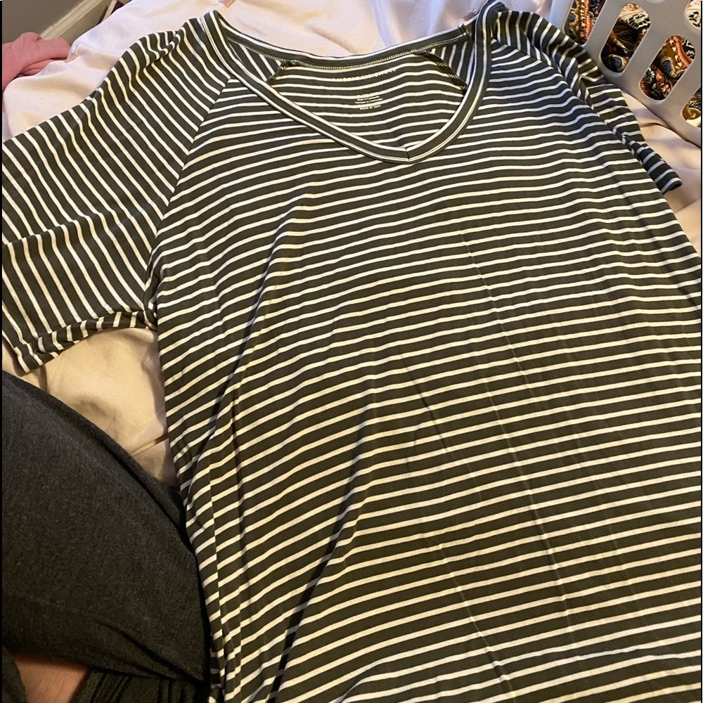 Soft and Sexy Striped Short Sleeve Tee